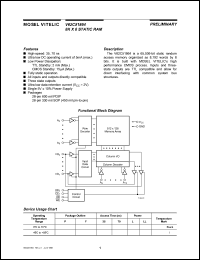 V62C51864LL-70P datasheet: 8K x 8 static RAM V62C51864LL-70P