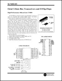 SL74HC651D datasheet: Octal 3-state bus transceiver and D flip-flop. High-performance silicon-gate CMOS. SL74HC651D