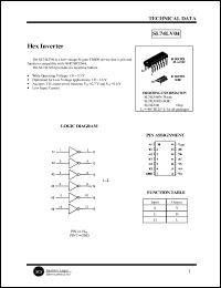 SL74LV04 datasheet: Hex inverter. SL74LV04