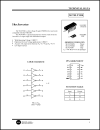 SL74LVU04 datasheet: Hex inverter SL74LVU04