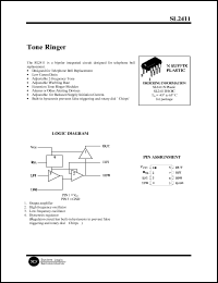 SL2411D datasheet: Tone ringer SL2411D