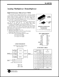 SL4053BN datasheet: Analog multiplexer demultiplexer. High-performance silicon-gate CMOS. SL4053BN