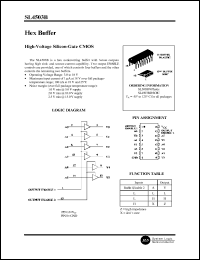 SL4503BD datasheet: Hex buffer. High-voltage silicon-gate CMOS. SL4503BD