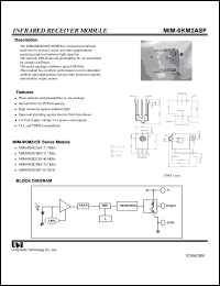 MIM-0KM2ASF datasheet: Infrared receiver module, TTL and CMOS compatibility, 37.9KHz MIM-0KM2ASF