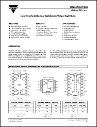 DG643DY datasheet: Low on-resistance wideband/video switches DG643DY