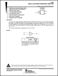 TL343IDBVR datasheet:  SINGLE LOW-POWER OPERATIONAL AMPLIFIER TL343IDBVR