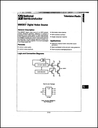 MM5837 datasheet: Digital noise source MM5837