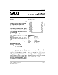 DS1644-150 datasheet: 32K x 8 nonvolatile timekeeping static RAM, 150ns access DS1644-150