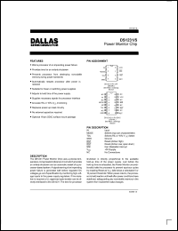 DS1231 datasheet: Power monitor chip DS1231