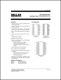 DS1385 datasheet: RAMified real time clock 4K x 8 DS1385