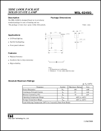 MSL-824SG datasheet: Solid state lamp MSL-824SG