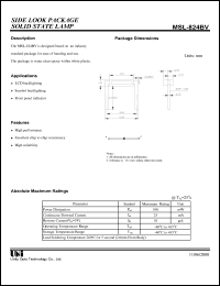 MSL-824BV datasheet: Solid state lamp MSL-824BV