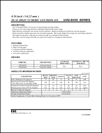 UVD-6810Y datasheet: Dual  digit numeric LED display UVD-6810Y