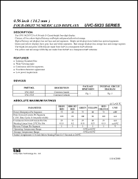 UVC-5623HR datasheet: Four-digit numeric LED display UVC-5623HR