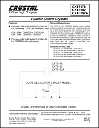CXT6176 datasheet: Pullable quartz crystal CXT6176