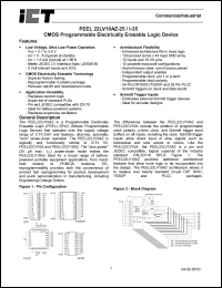 PEEL22LV10AZPI-35 datasheet: 25ns CMOS programmable electrically erasable logic device PEEL22LV10AZPI-35