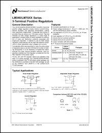 LM340 datasheet: 3-terminal positive regulator LM340