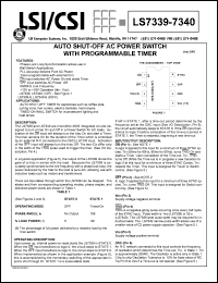 LS7340-S datasheet: Auto shut-off AC power switch with programmable timer LS7340-S