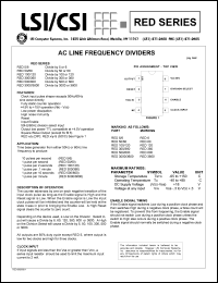 RED6 datasheet: AC line frequency divider RED6