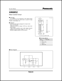 AN6652 datasheet: Motor control circuit AN6652