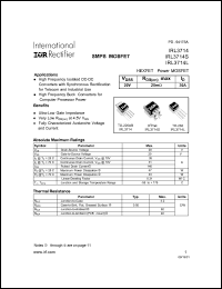 IRL3714S datasheet: Power MOSFET, 20V, 36A IRL3714S