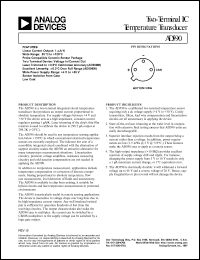 AD590JH datasheet: Two-terminal IC temperature transducer AD590JH