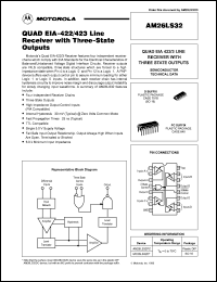 AM26LS32PC datasheet: Receiver with three-state outputs AM26LS32PC