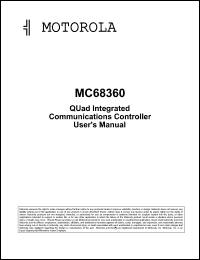 MC68EN360CFE25 datasheet: QUad integrated communications controller, 025 MHz MC68EN360CFE25