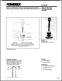 A170P datasheet: 1000V, 100A general purpose single diode A170P