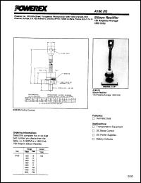 A180B datasheet: 200V, 150A general purpose single diode A180B