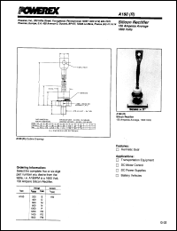 A180RD datasheet: 400V, 150A general purpose single diode A180RD