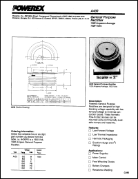 A430D datasheet: 400V, 1000A general purpose single diode A430D