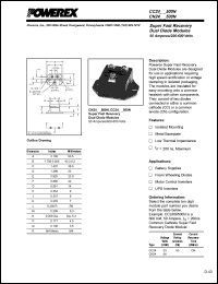 CC2403500N datasheet: 300V, 50A fast recovery super fast common cathode diode CC2403500N