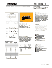 CD411299 datasheet: 1200V, 100A general purpose dual diode CD411299
