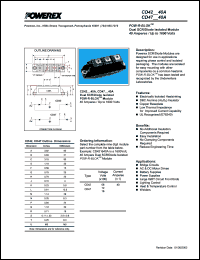 CD420840A datasheet: 800V, 40A general purpose dual diode CD420840A