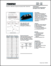 CD420860A datasheet: 800V, 60A general purpose dual diode CD420860A