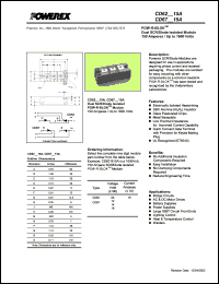 CD621215A datasheet: 1200V, 150A general purpose scr/diode CD621215A