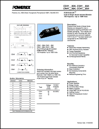 CN410899A datasheet: 800V, 100A general purpose common anode diode CN410899A