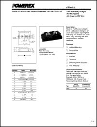 CS641230 datasheet: 1200V, 400A fast recovery fast recovery single diode CS641230