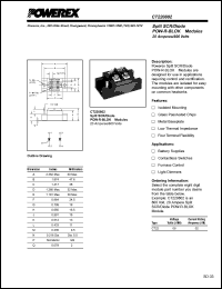 CT220802 datasheet: 800V, 20A general purpose split scr/diode CT220802