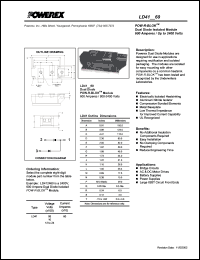 LD411260 datasheet: 1200V, 600A general purpose dual diode LD411260