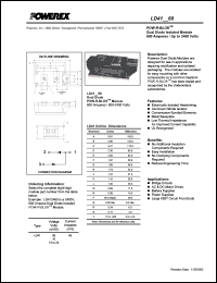 LD412260 datasheet: 2200V, 600A general purpose dual diode LD412260