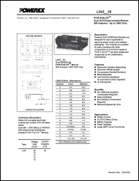 LD420850 datasheet: 800V, 500A general purpose scr/diode LD420850