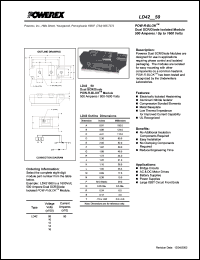 LD421650 datasheet: 1600V, 500A general purpose scr/diode LD421650