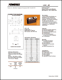 LS410860 datasheet: 800V, 600A general purpose single diode LS410860