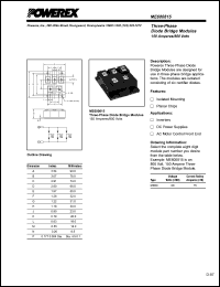 ME600815 datasheet: 800V, 150A general purpose 3-phase bridge diode ME600815