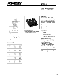 ME601215 datasheet: 1200V, 150A general purpose 3-phase bridge diode ME601215