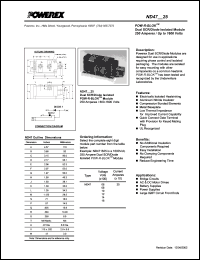 ND471225 datasheet: 1200V, 250A general purpose diode/scr diode ND471225