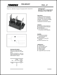 PD420607 datasheet: 600V, 700A general purpose scr/diode module diode PD420607