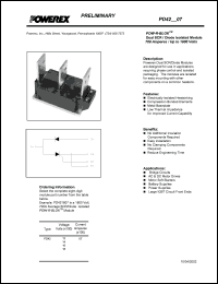 PD421807 datasheet: 1800V, 700A general purpose scr/diode module diode PD421807